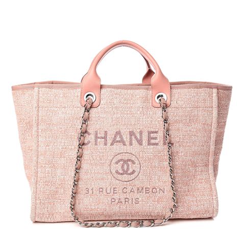 Chanel deauville pink bag